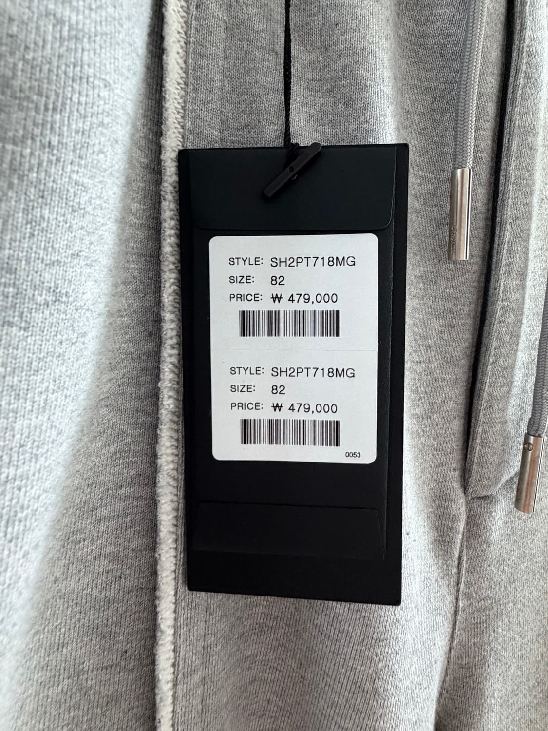 [82] 25ss 송지오옴므 샤를로 팬츠 그레이 상품이미지6