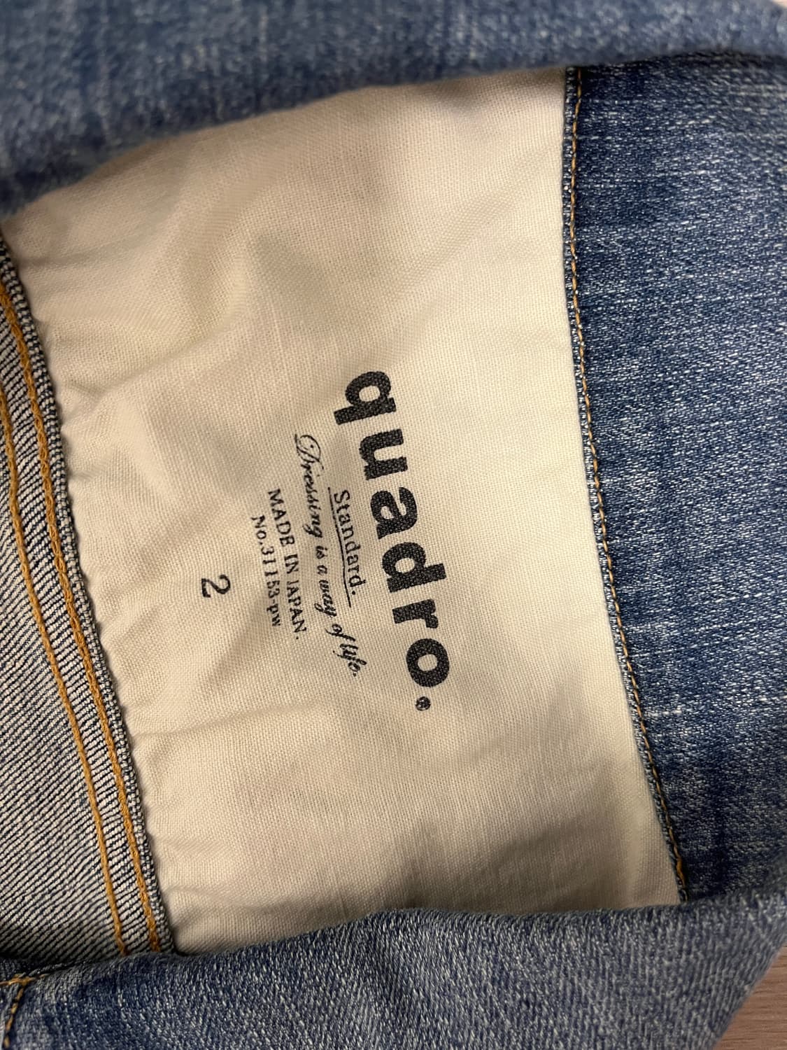 [2]Quadro janpanese denim jacket 상품이미지4