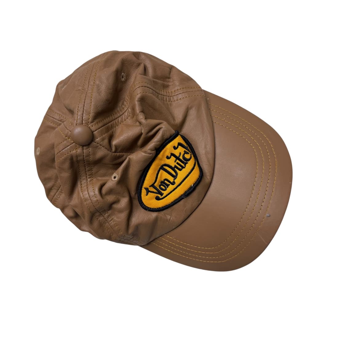본더치 브라운 가죽 볼캡 상품이미지2