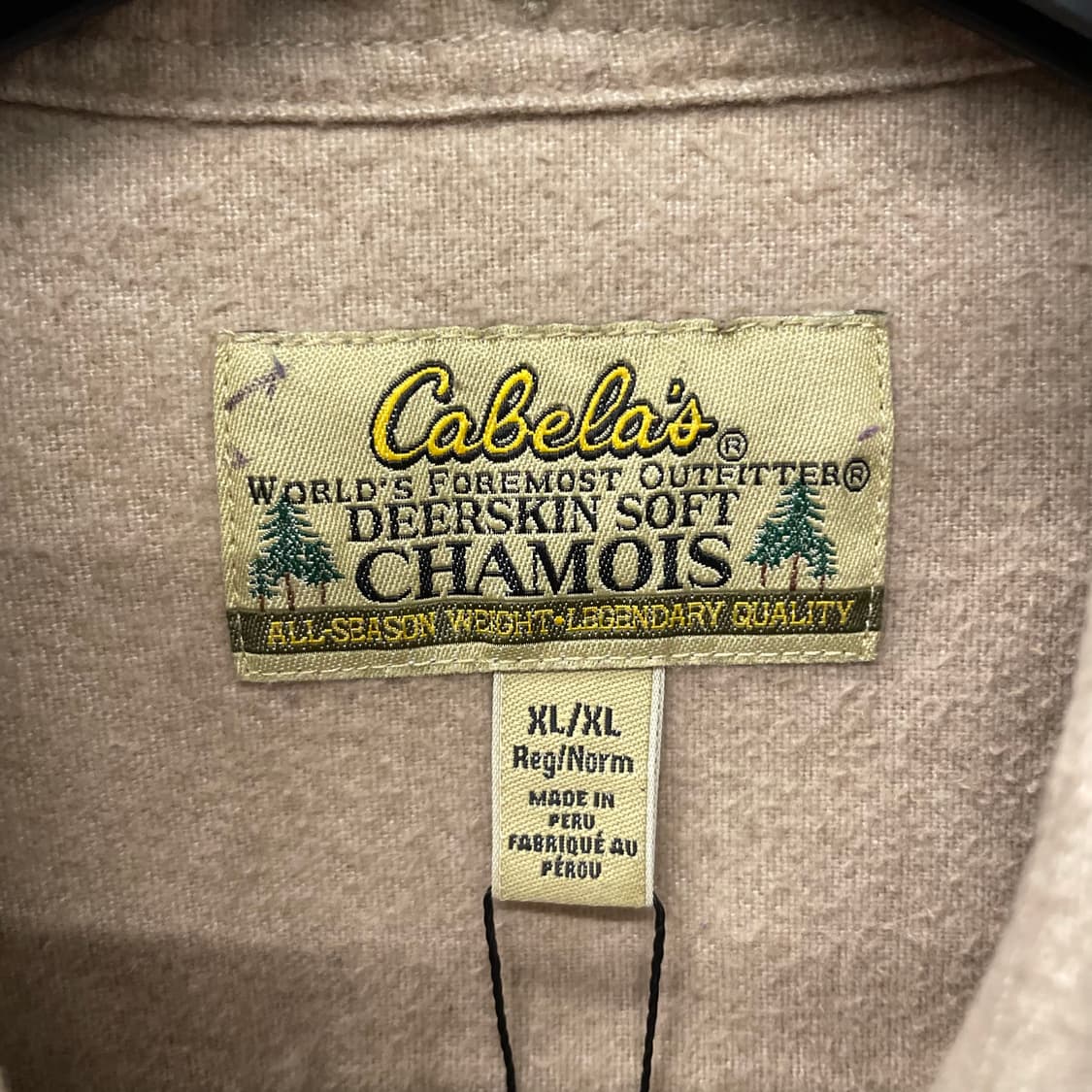 90s 카벨라스 디어 스킨 소프트 헌팅 포켓 셔츠 상품이미지6