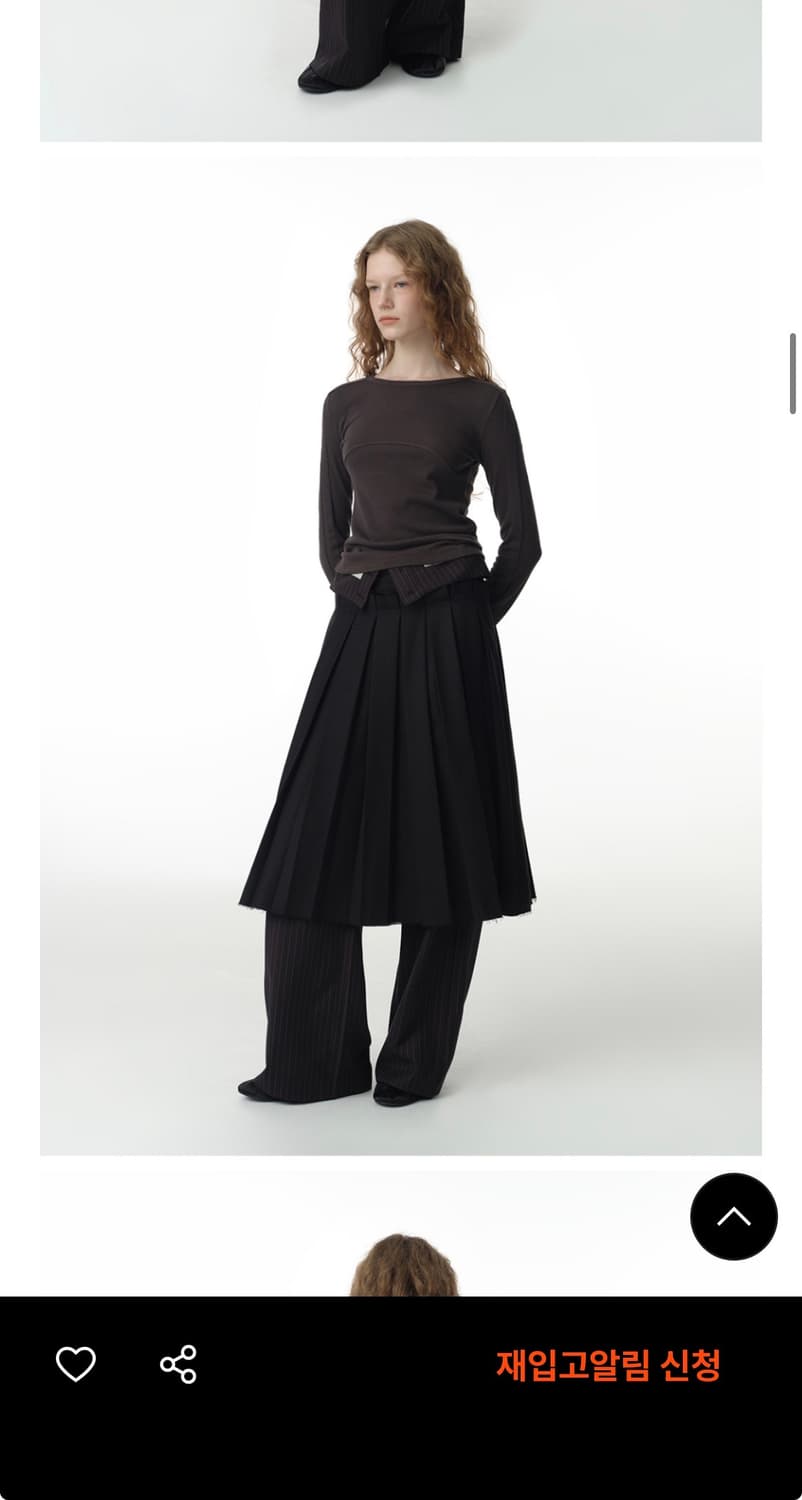 밀로 우먼 버클 플리츠 스커트 s 상품이미지1