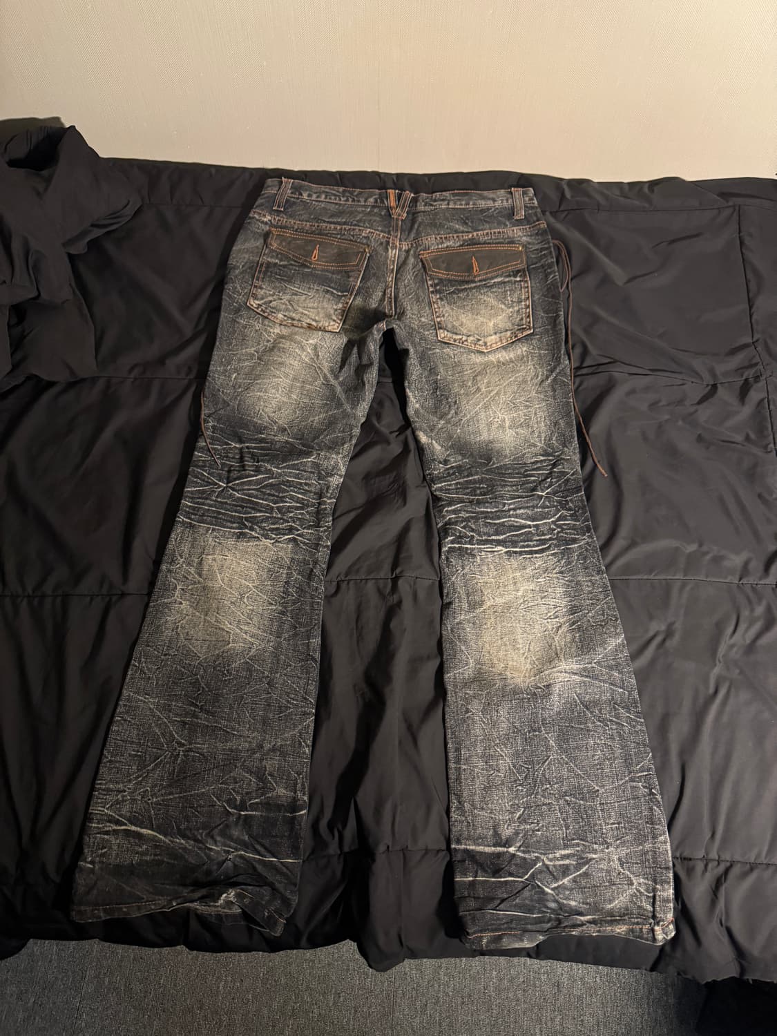 UGAJIN 플레어핏 워싱 데님 팬츠 상품이미지2