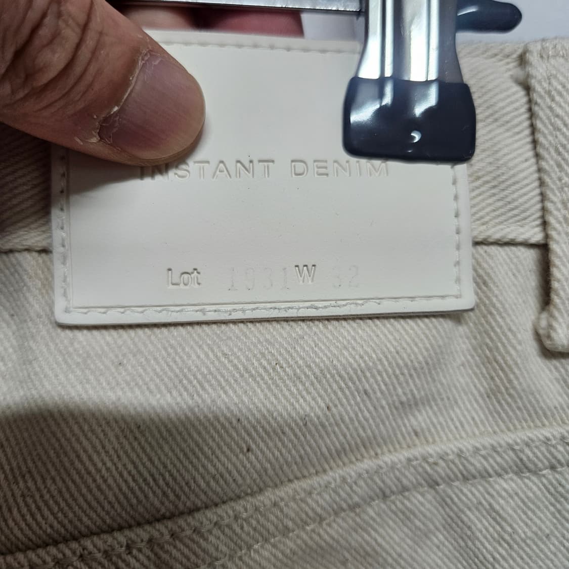 인스턴트데님 슬림핏 크림진 데님팬츠 30 상품이미지5