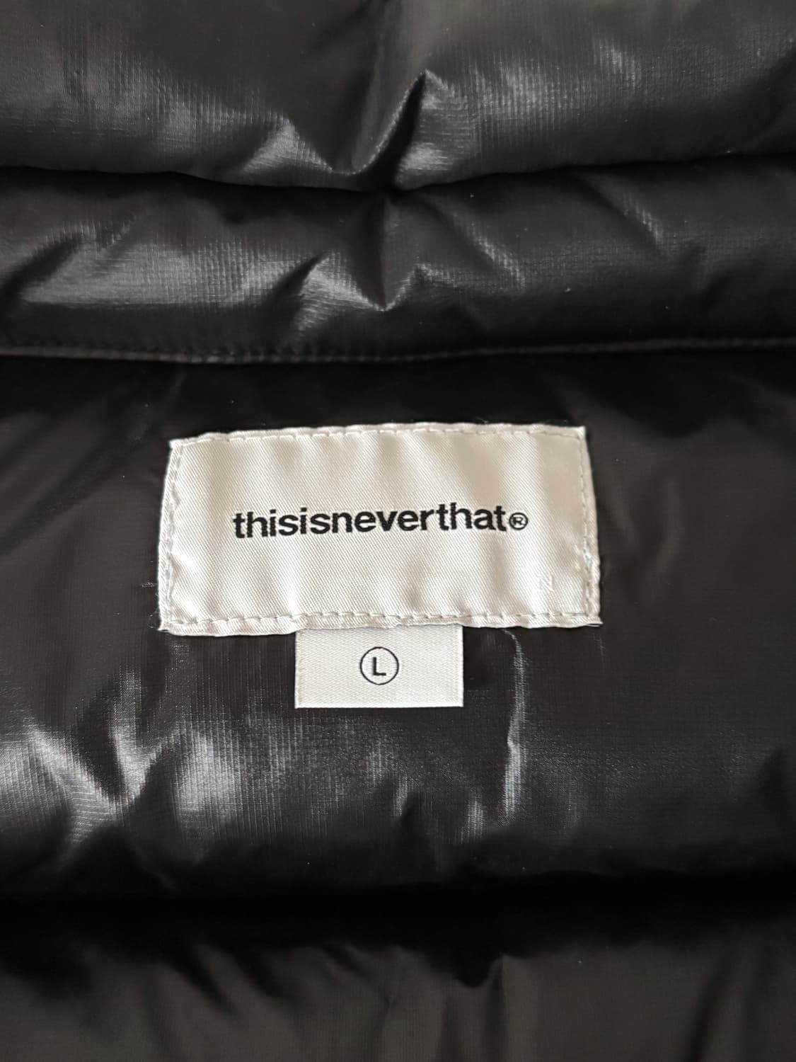 디스이즈네버댓 DNS Down puffer Jacket Black 상품이미지3