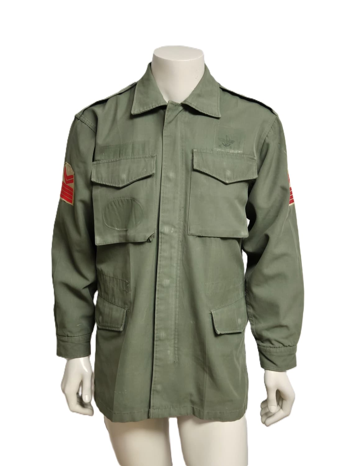 육군 구형 중사 민무늬 야전상의 전투복 상의 자켓 (L) 상품이미지1