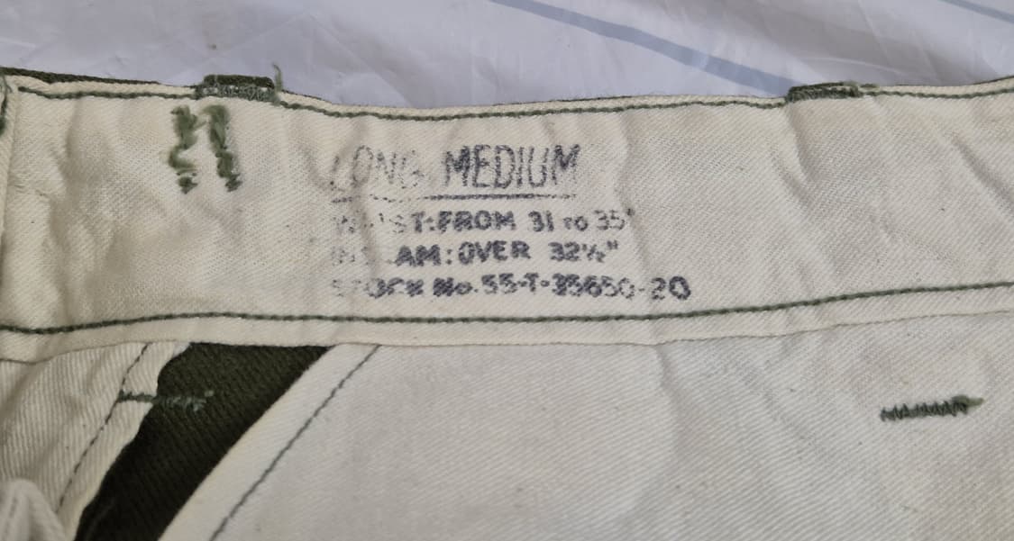 미군 구형 M1951 정복 전투복 바지 하의 (M/L) 상품이미지8