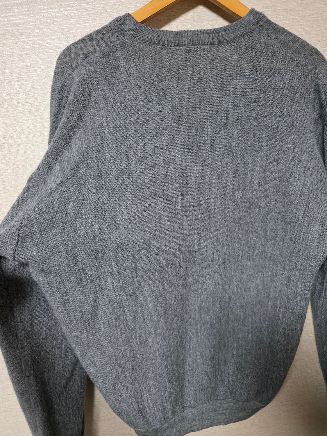 LACOSTE 90년대 라코스테 그레이 브이넥 니트 상품이미지4