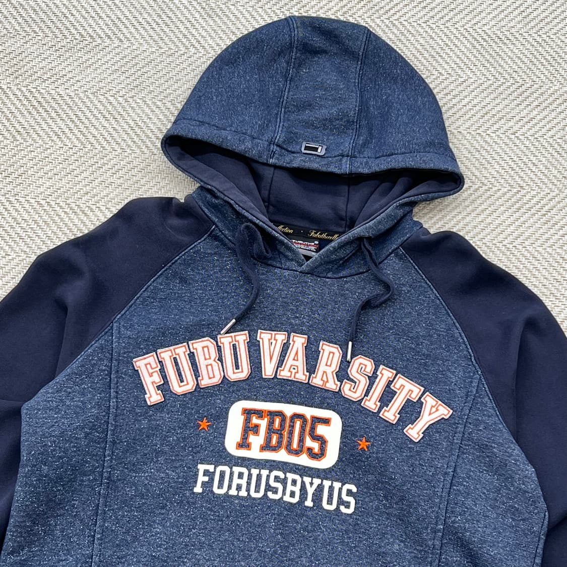 후부 레글런 패치 후드티 r2954 상품이미지3