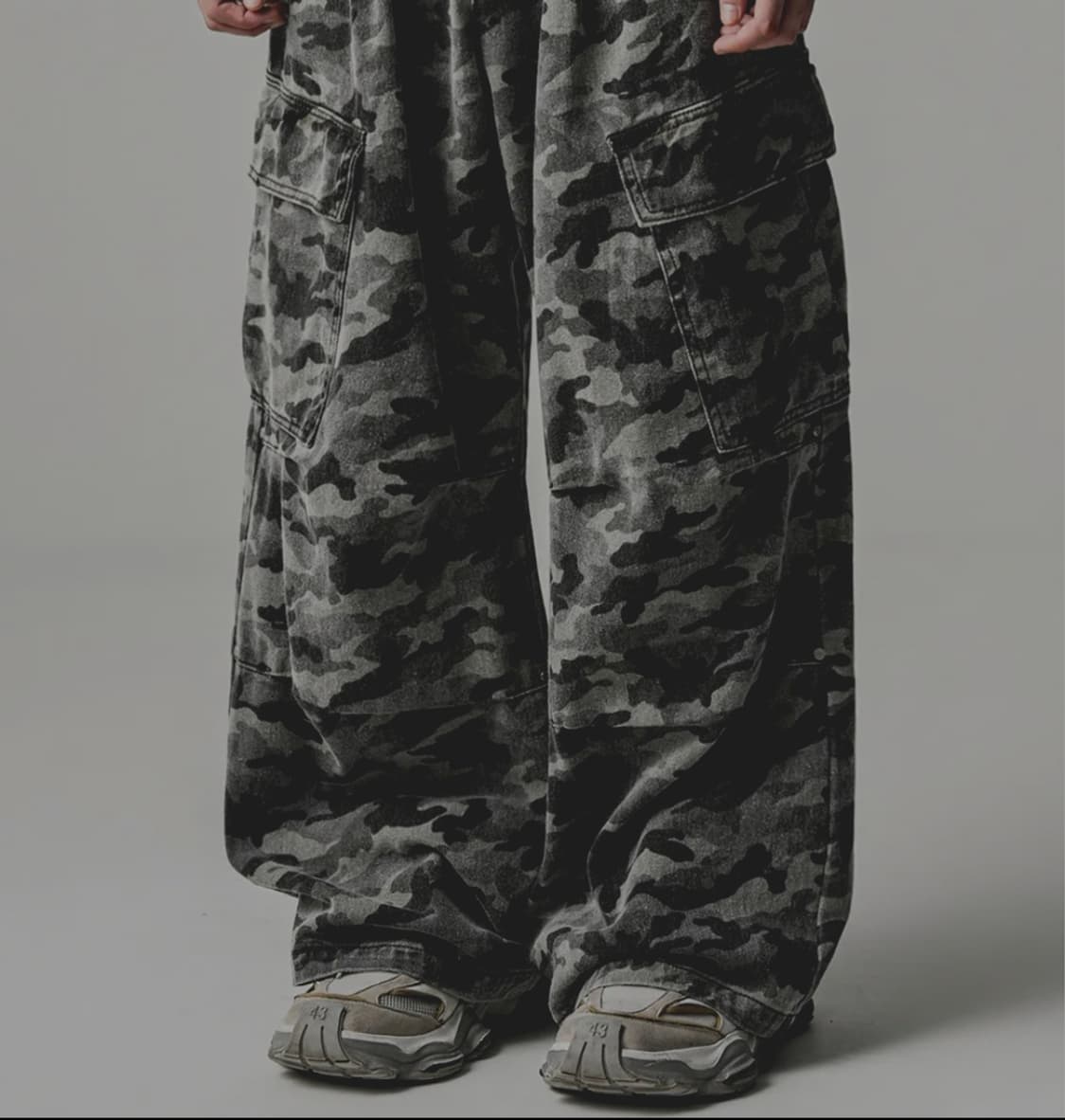 (새상품) 어반드레스 사이드 카모 빅 카고 팬츠 M 상품이미지4