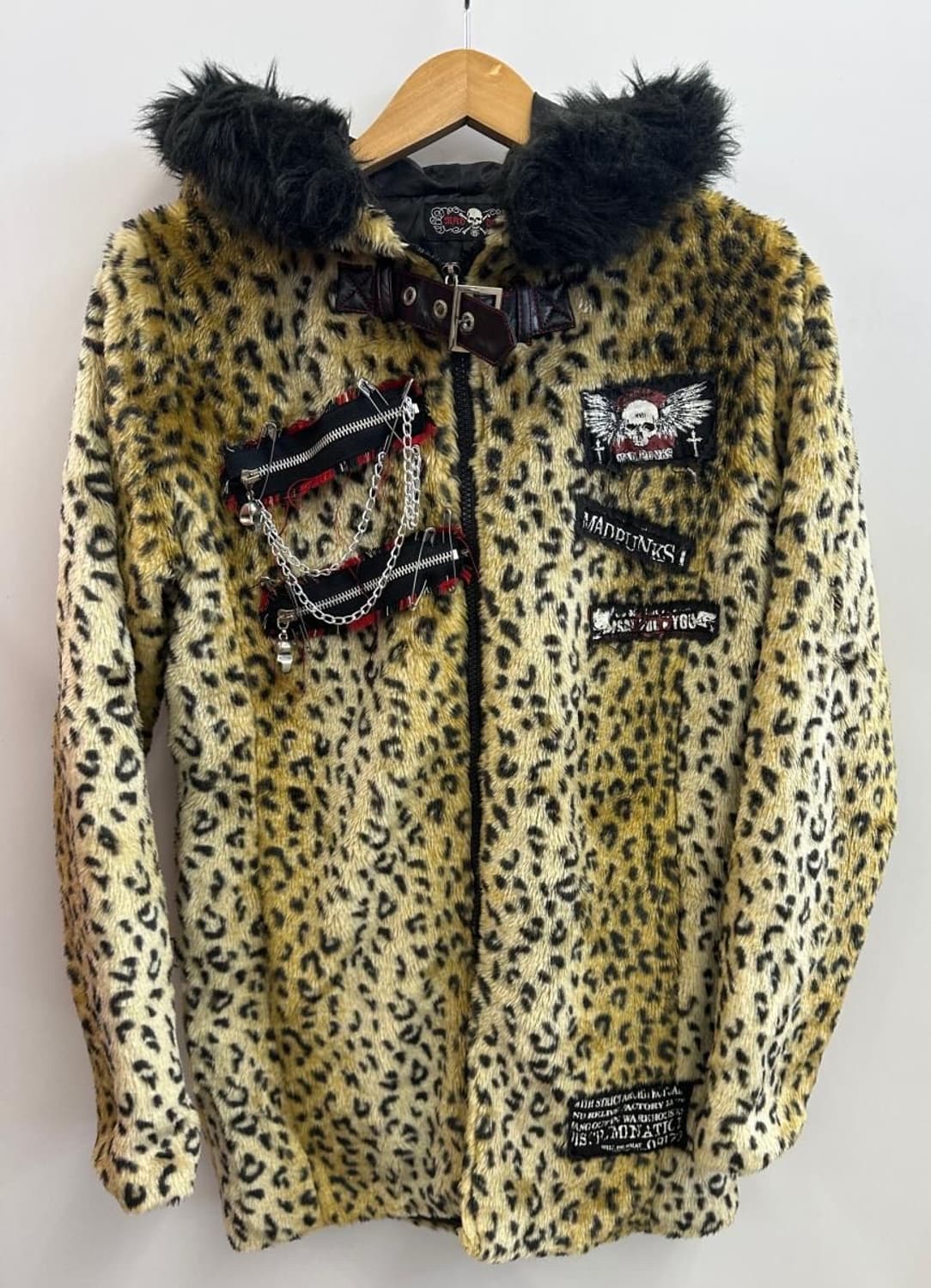 매드펑크 네코미미 퍼자켓 퍼후드집업 고스펑크 상품이미지1