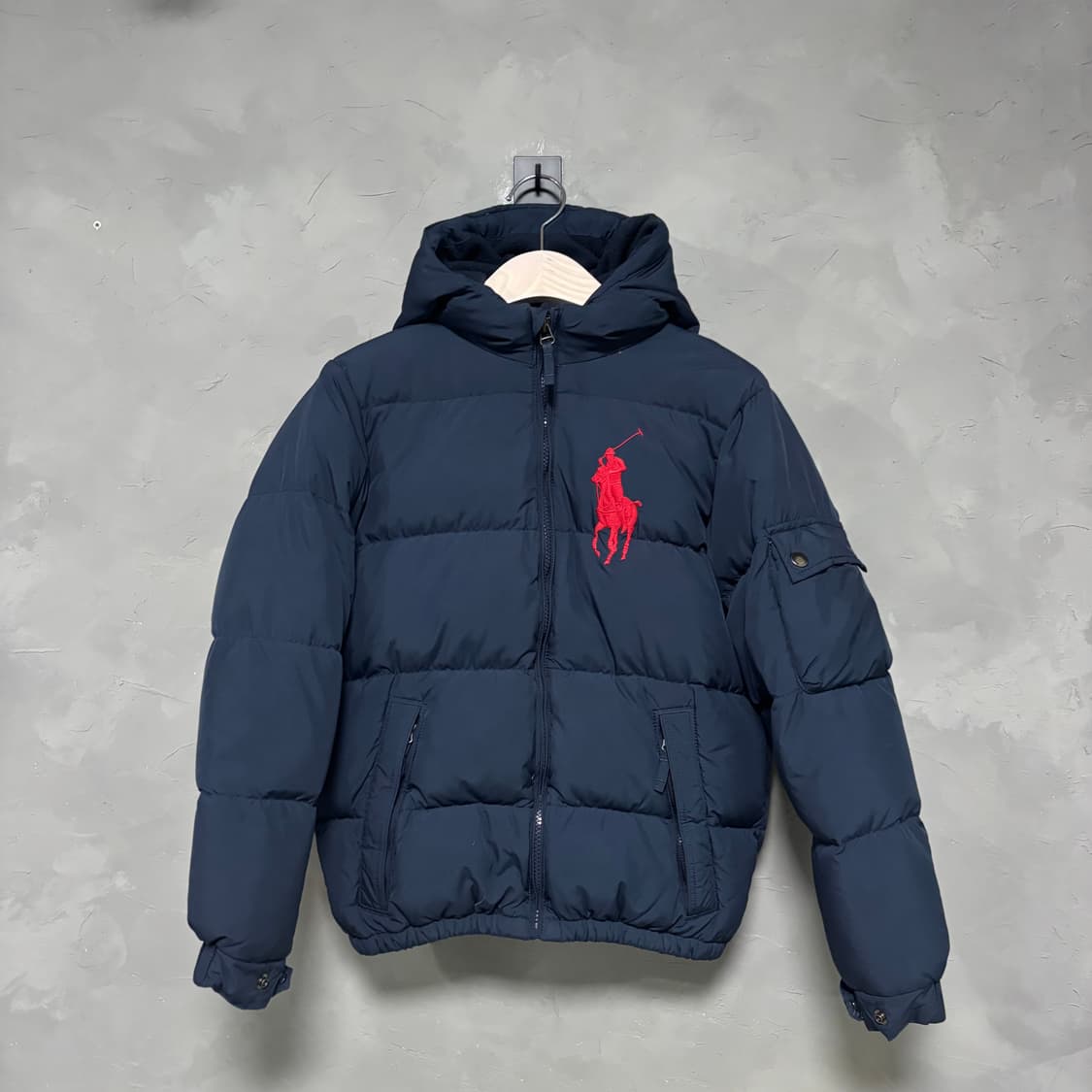 폴로 랄프로렌  빅포니 푸퍼다운 패딩 네이비  상품이미지1