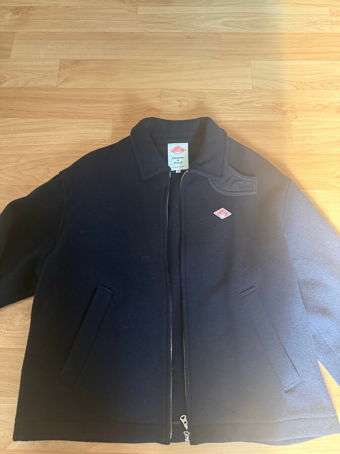 단톤 올 지퍼 집업 자켓 (44사이즈, 네이비, 국내 대략 105) 상품이미지1