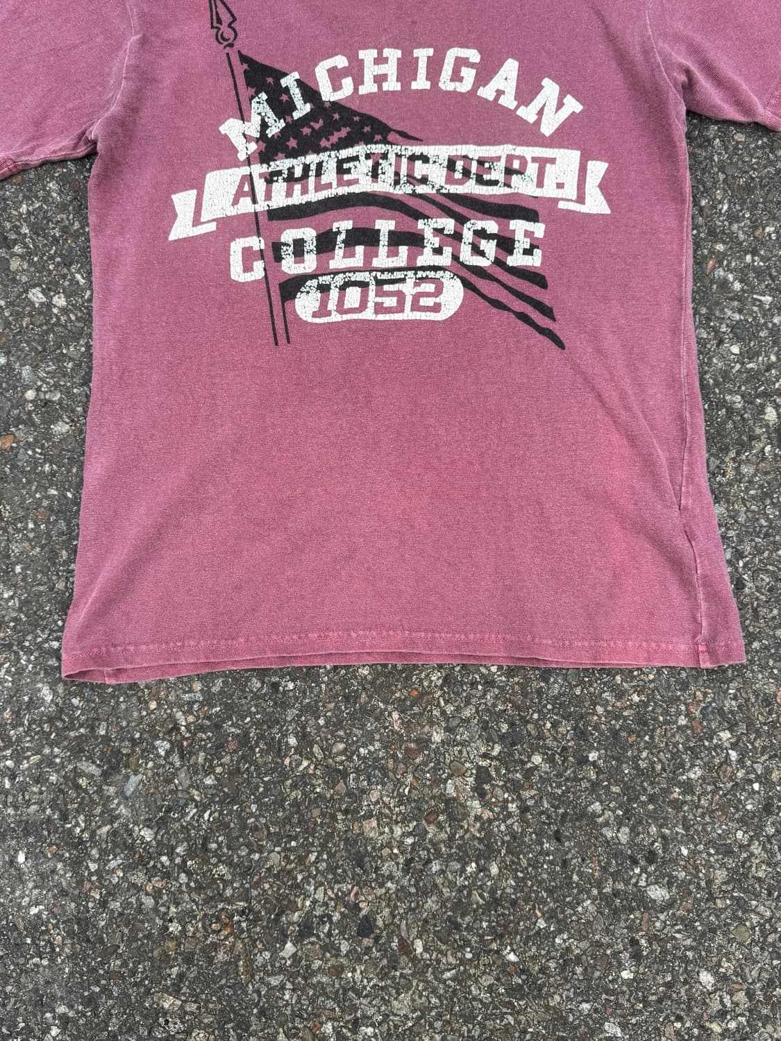 JACKROSE – Michigan College Print Tshirt 상품이미지4