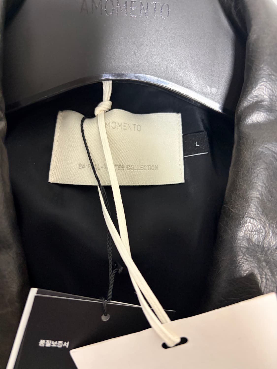 아모멘토 레더 자켓 상품이미지3
