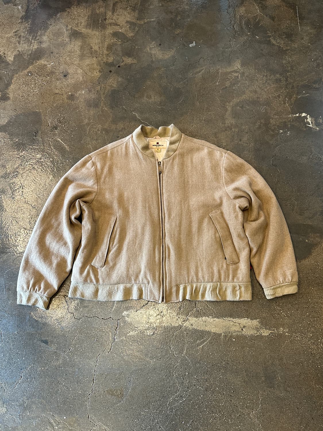 울리치 베이지 울 봄버 자켓 Xl 상품이미지1