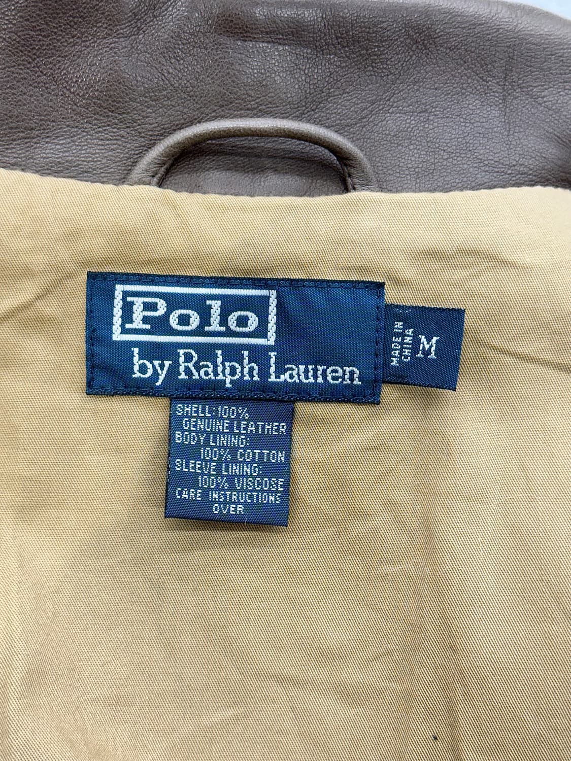 폴로 랄프로렌 브라운 쉽 맥스 웰 블루종 레더 자켓 상품이미지7