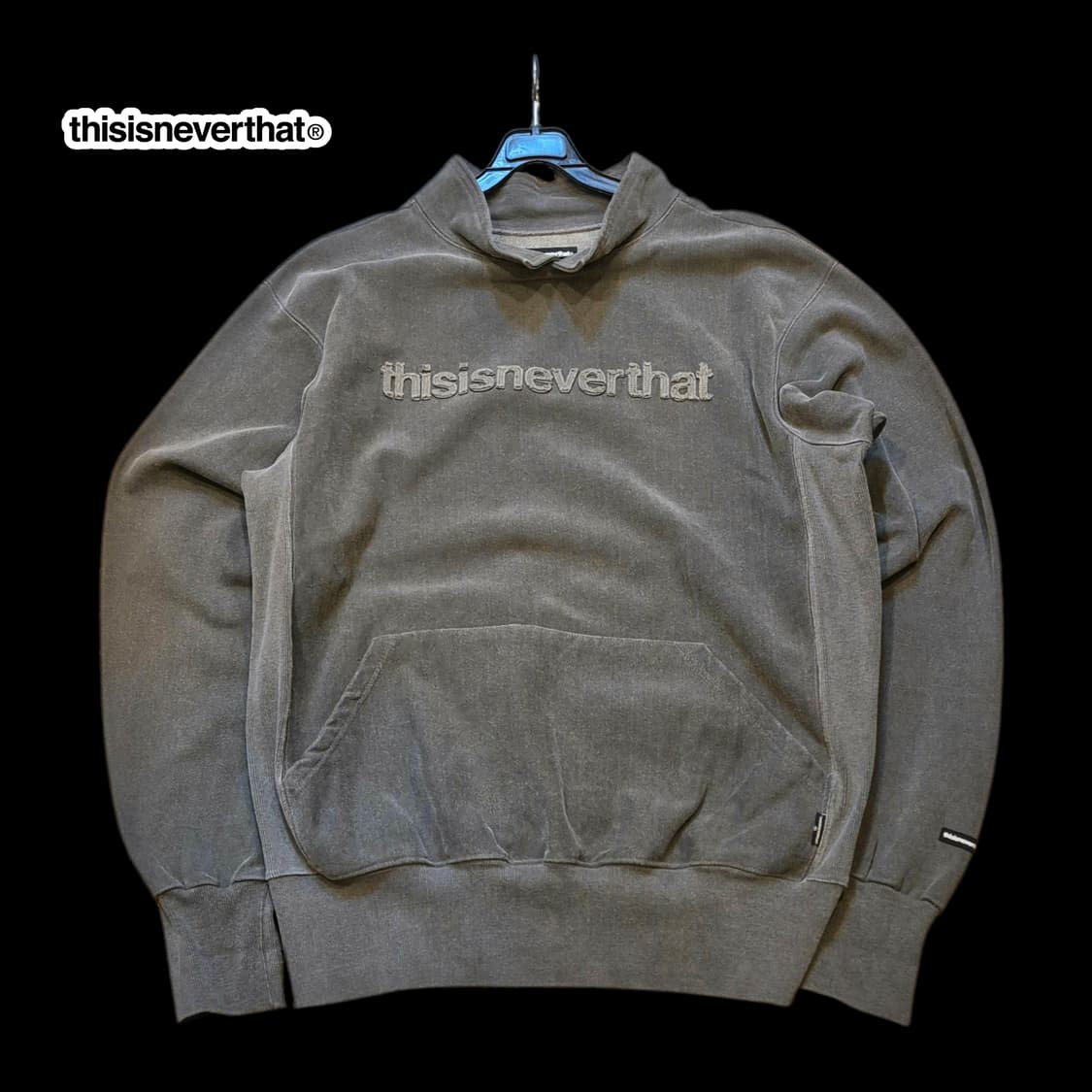 M 디스이즈네버댓 피그먼트워싱 오버핏 맨투맨  상품이미지1