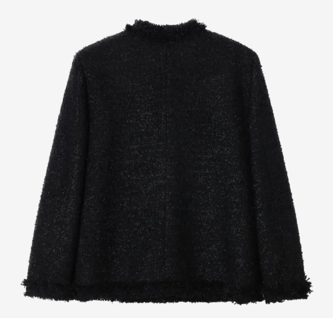 카키포인트 롱 트위드 블랙 Antique Tweed Jacket 상품이미지3