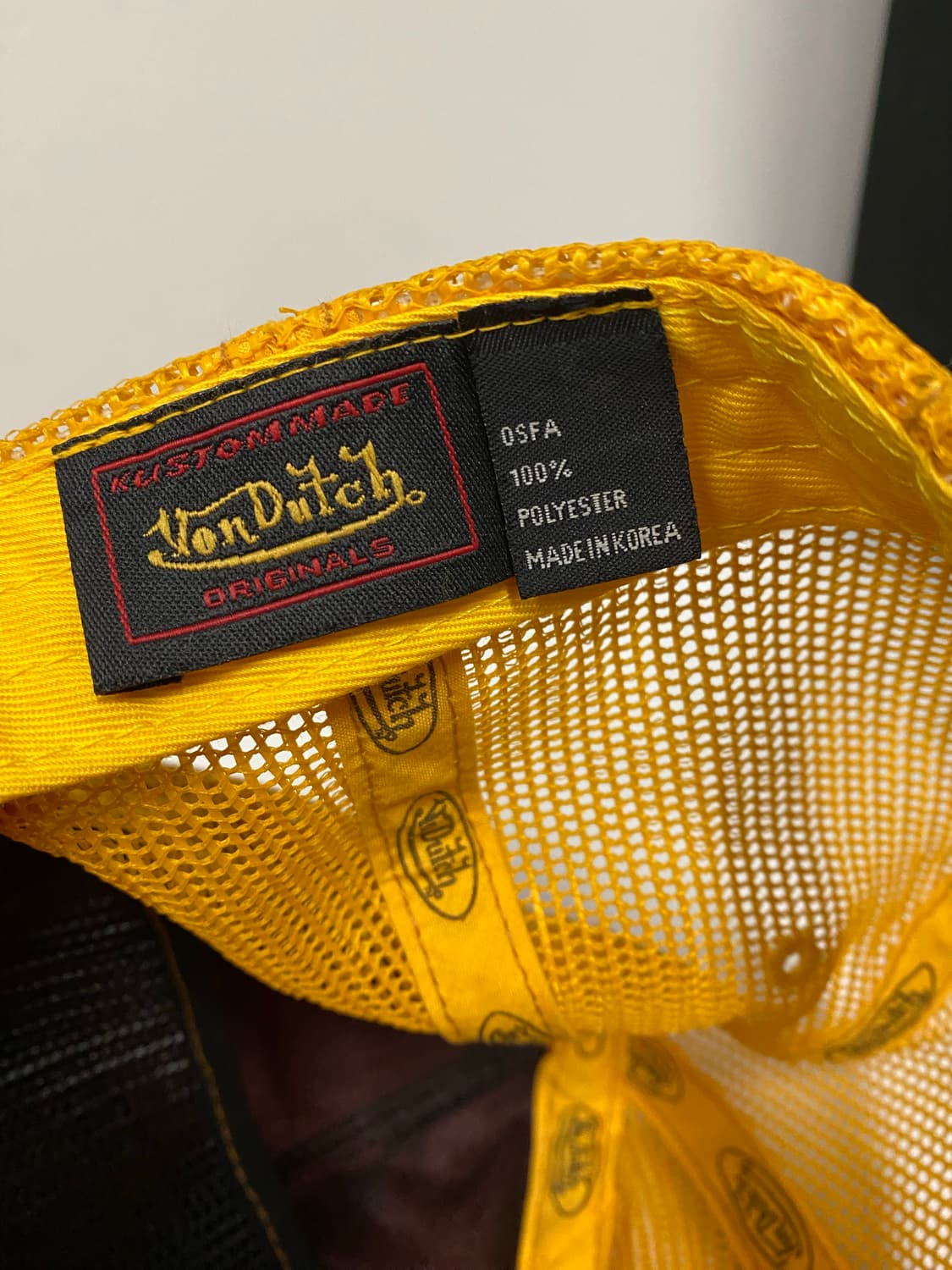 본 더치 벨벳 트러커 캡(레드/옐로우) 상품이미지7