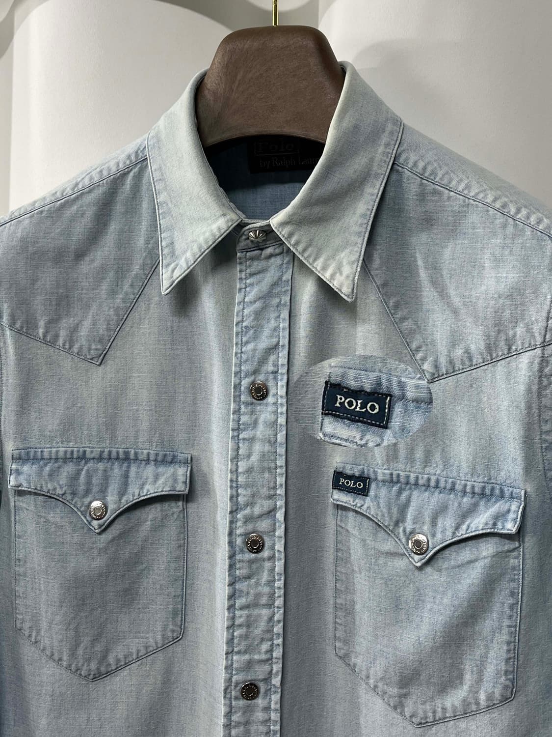 폴로 랄프로렌 인디언헤드 데님 콘초 사우스웨스턴 셔츠 상품이미지6