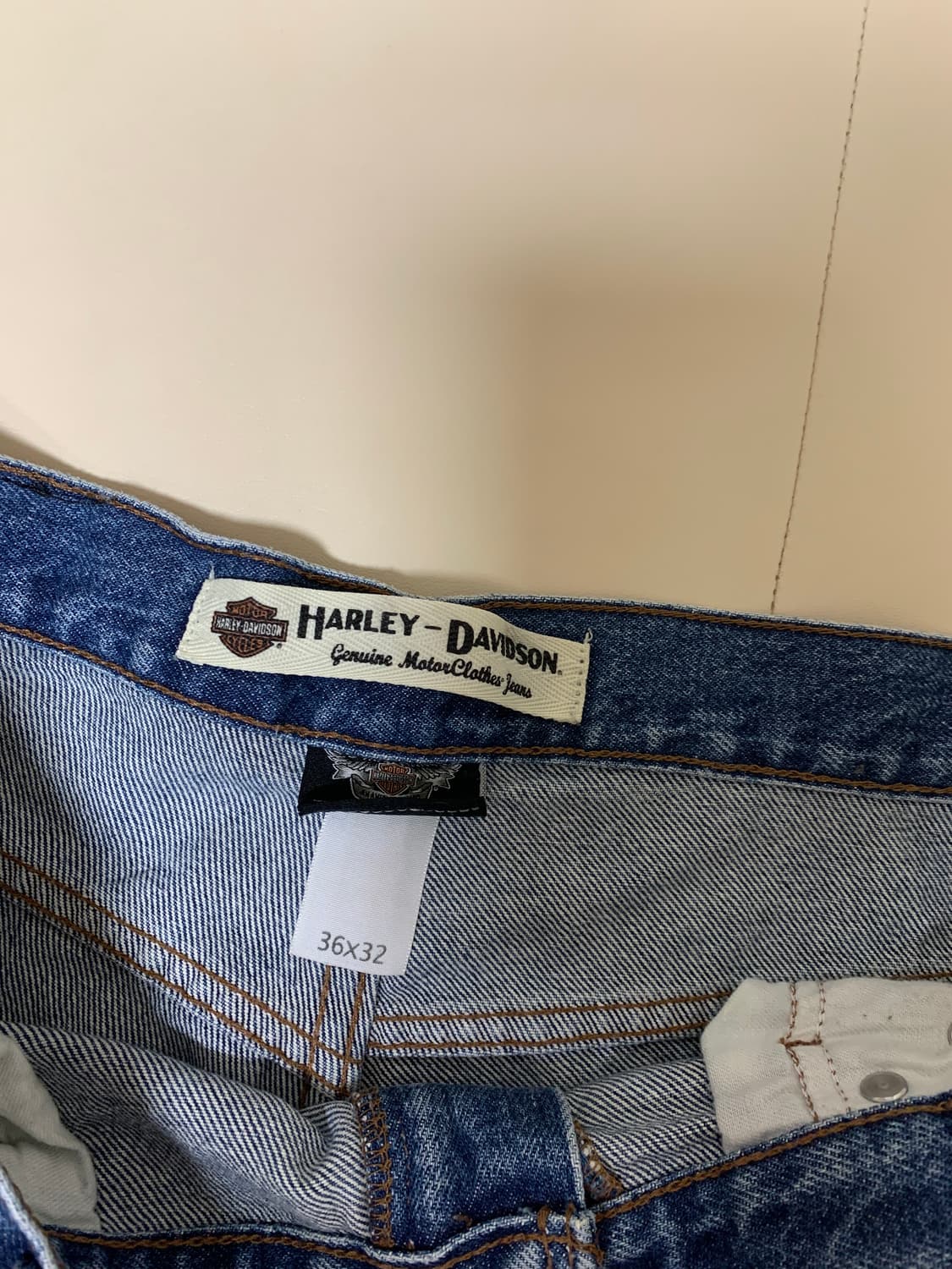 90s 할리데이비슨 중청 데님팬츠 상품이미지4