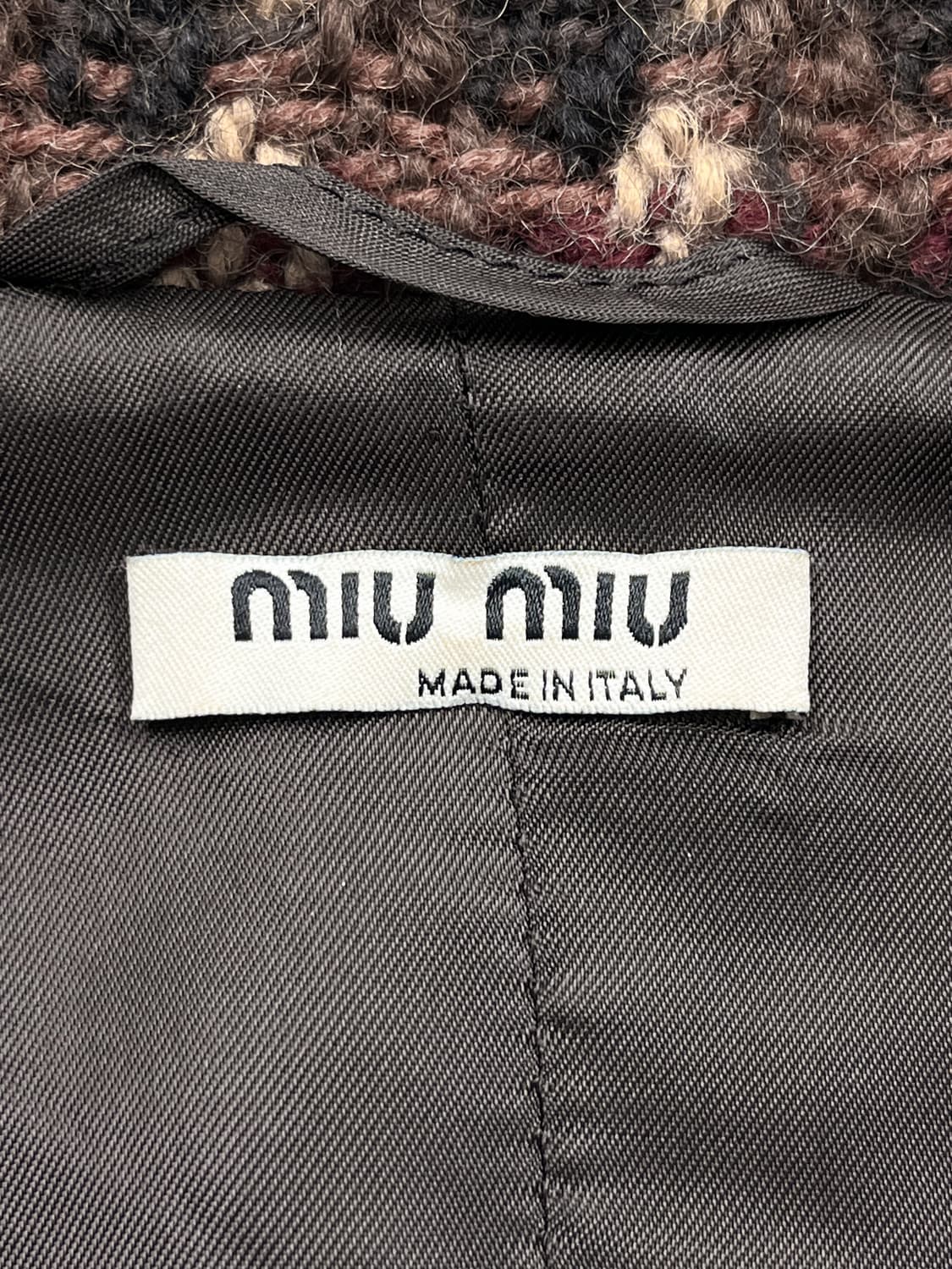 미우미우 2004 울 체크 자켓 상품이미지5