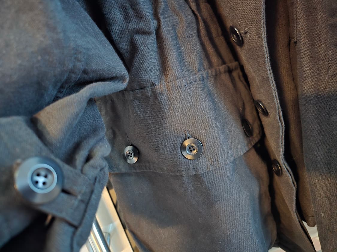 워드로브41 린넨혼방 코트 L사이즈입니다. 상품이미지2