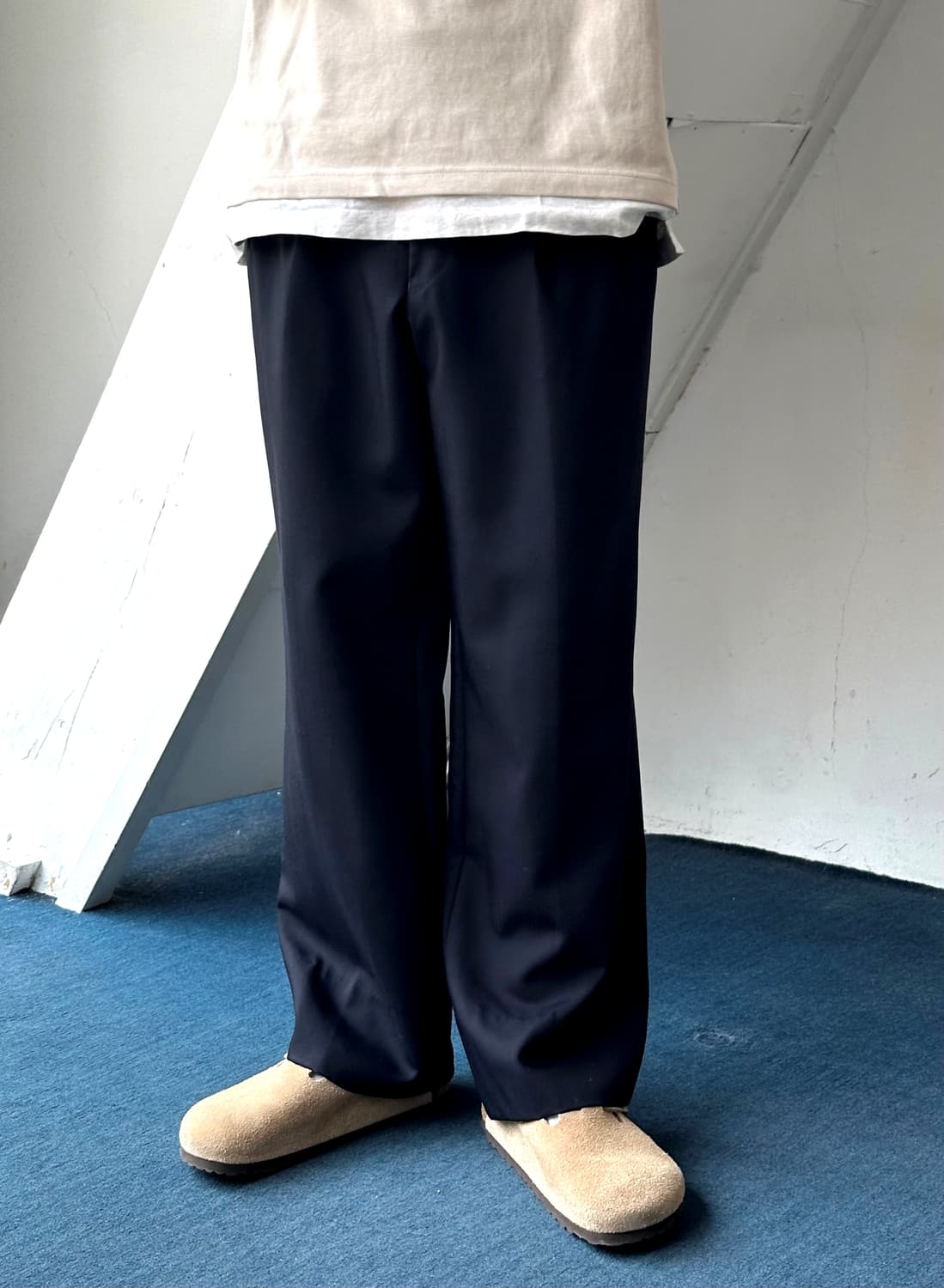 Wool poly 2 pleats trousers 상품이미지8
