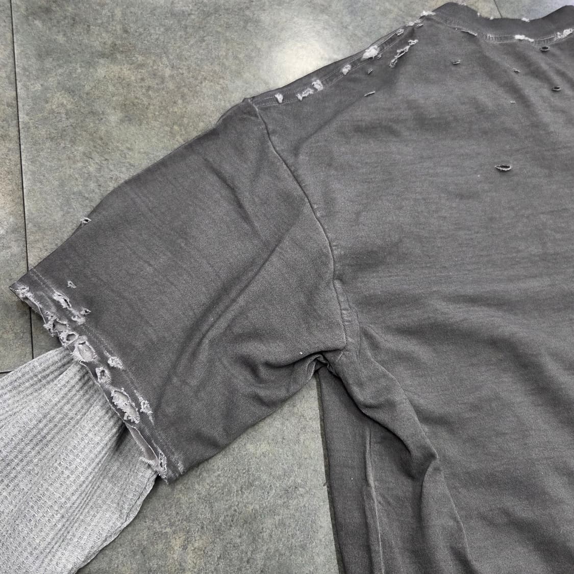 빈티지 워싱 긴팔레이어드 티셔츠 상품이미지7