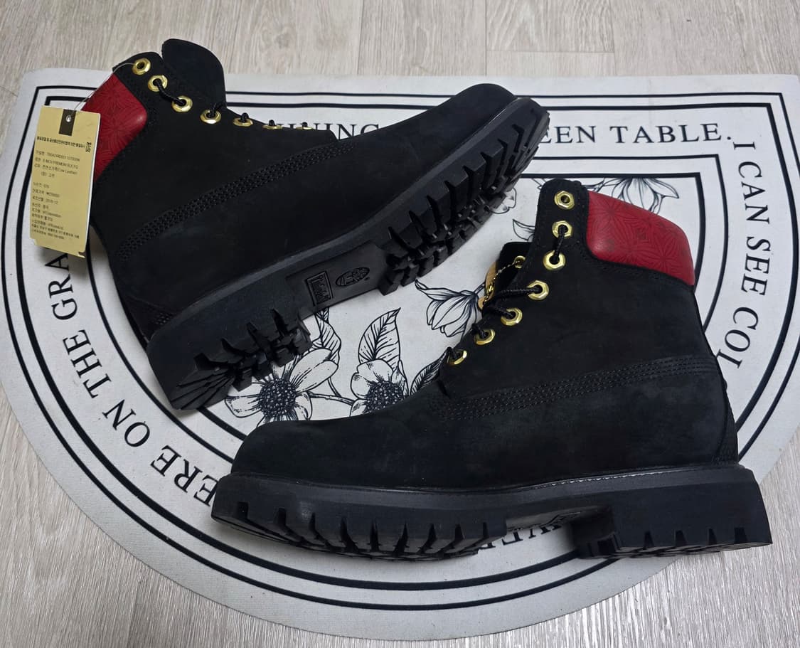 [250~255]팀버랜드 6인치 워터프루프 블랙레드부츠 상품이미지8