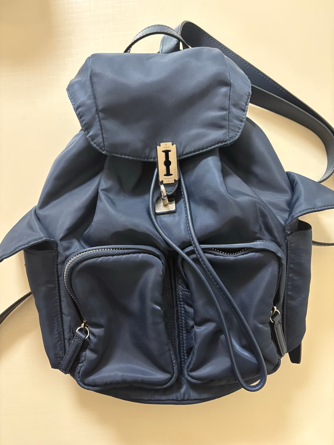 분크 헤이 더블 포켓 팩백 네이비 상품이미지1