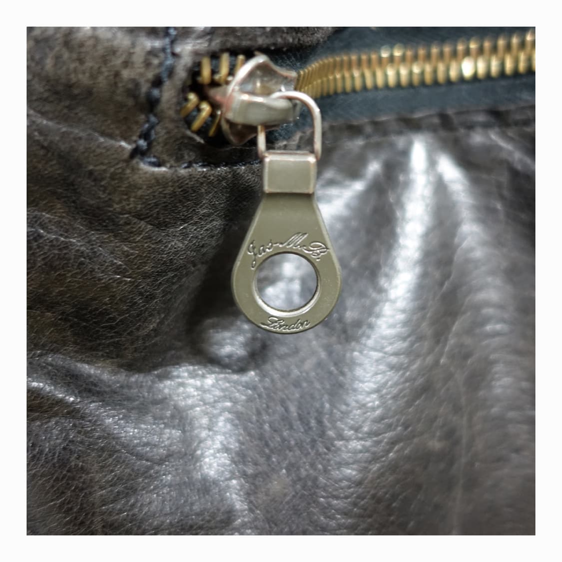 JAS MB 아티잔 잉글랜드 핸드메이드 더블벨트 레더 숄더백 상품이미지8