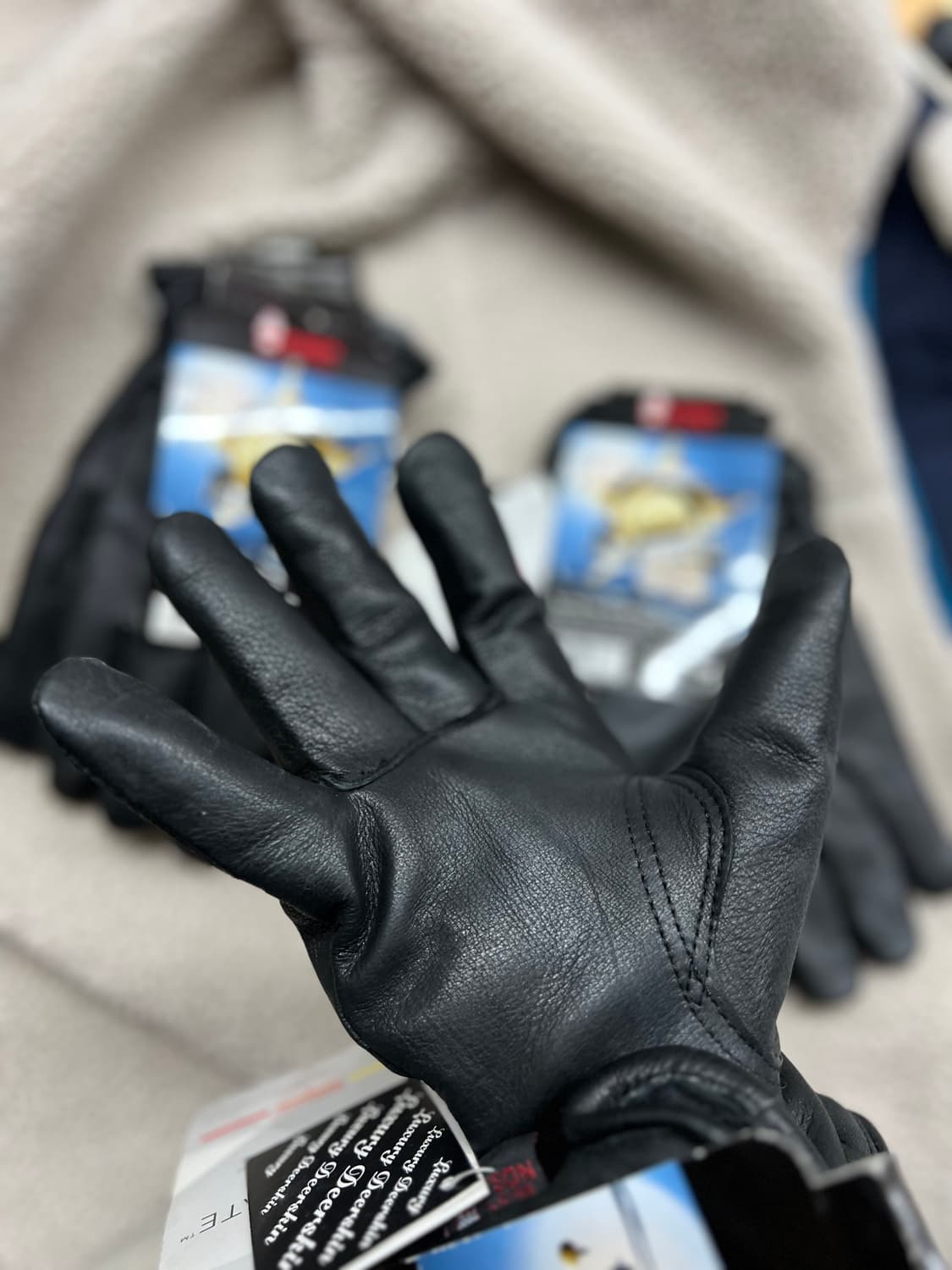 사슴가죽 블랙 글러브 XL 상품이미지6