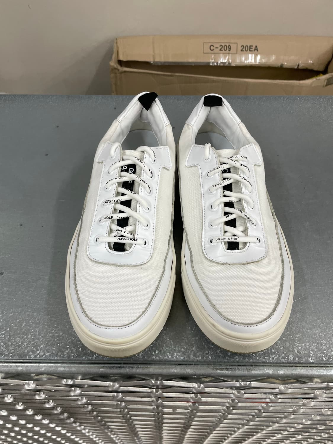 아페쎄 골프 스니커즈 화이트 265 상품이미지5