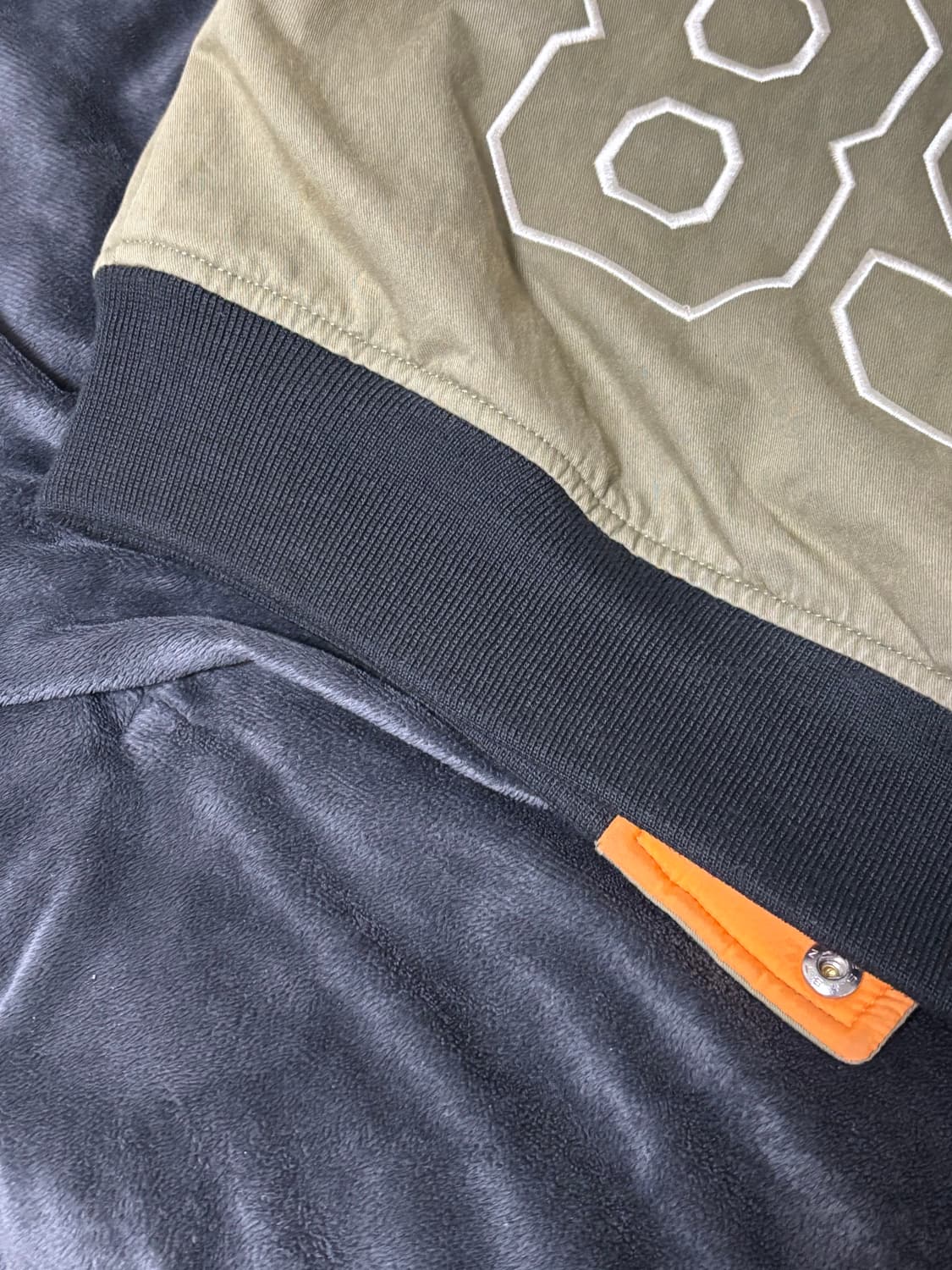 [M] 나투시 나이키 스투시 리버시블 자켓 올리브 상품이미지4