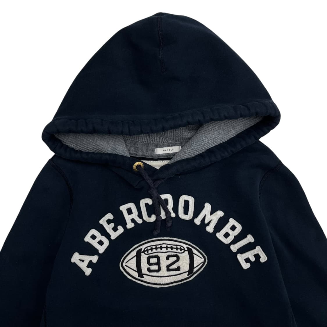 아베크롬비 센터로고 네이비 후드 S 상품이미지4