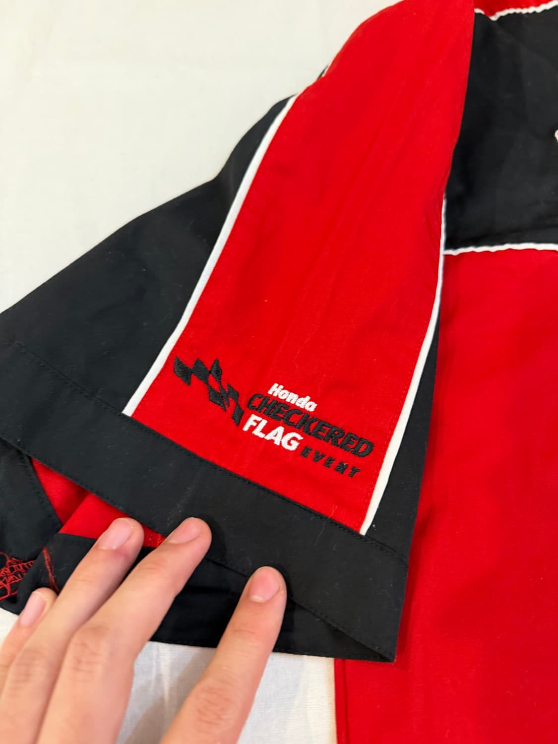 00s 혼다 인디카 레이싱 반팔 셔츠 레드 블랙 상품이미지3