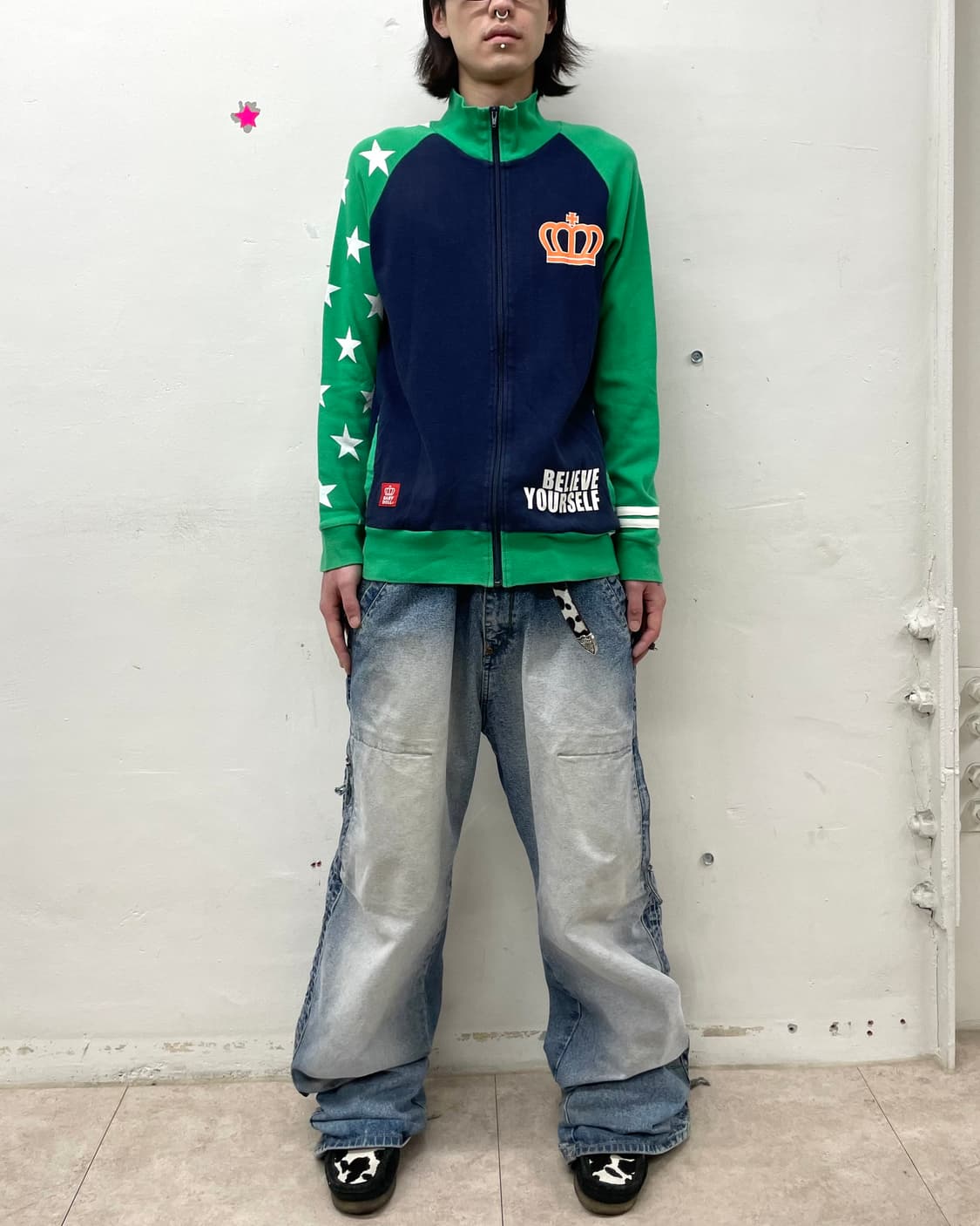 Baby Doll Retro Star Green Jacket  상품이미지5