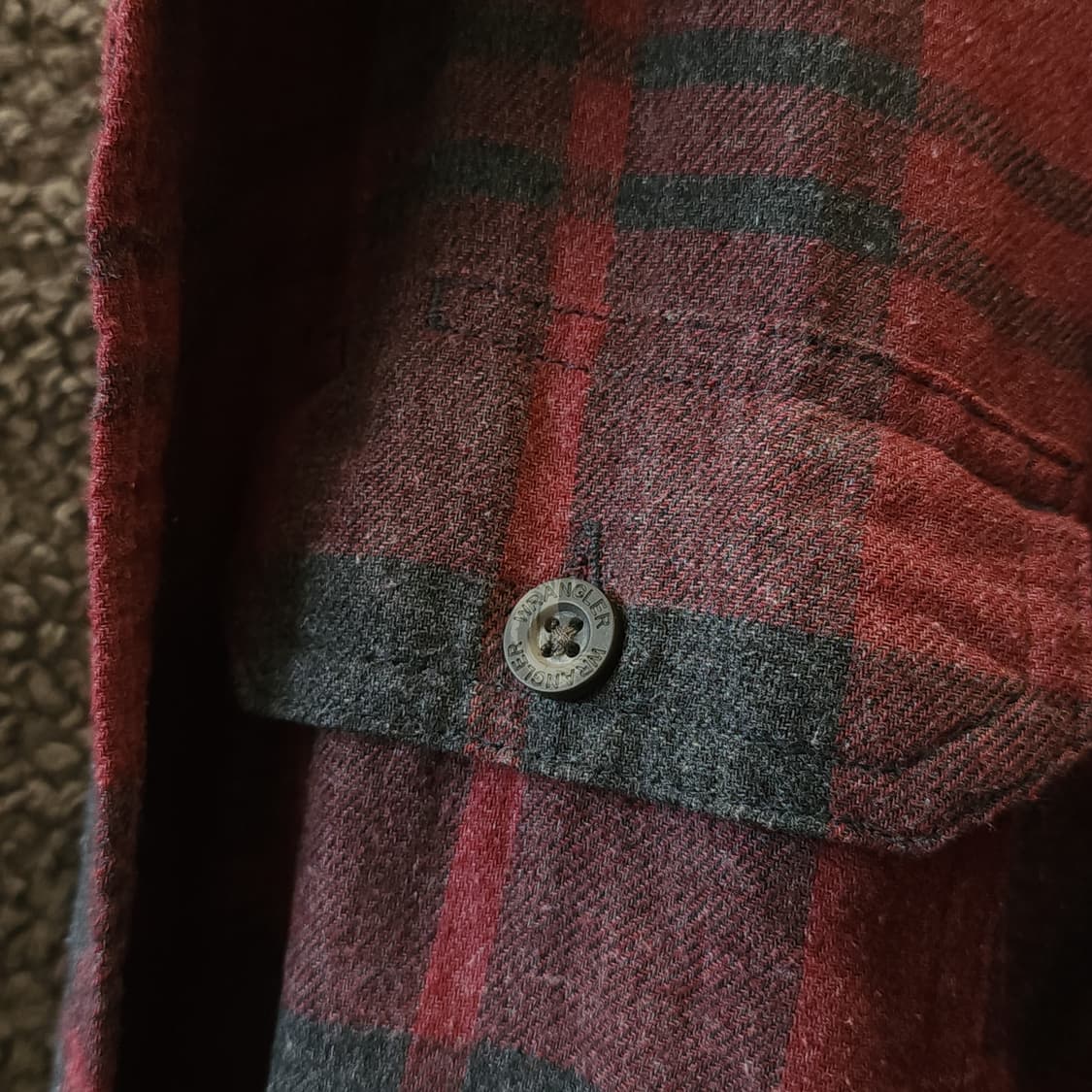 00s 랭글러 웨스턴 셔츠 쉐르파 양털 자켓 플란넬 셔츠 빈티지 레드 L 상품이미지7