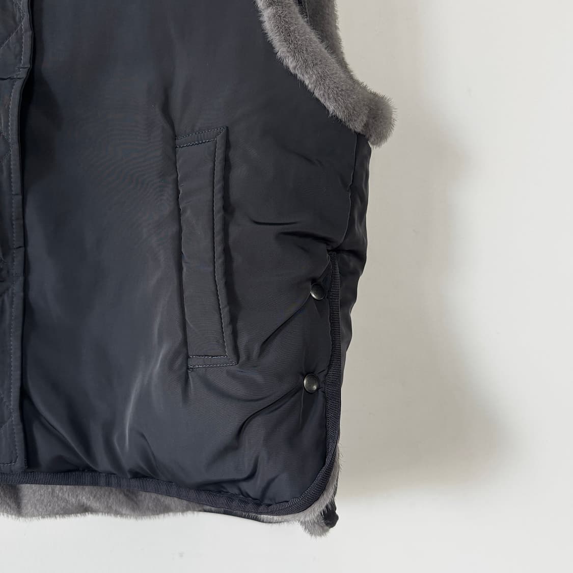 에꼴드파리 23 리버시블 후드 퍼 베스트 [새상품] 상품이미지3