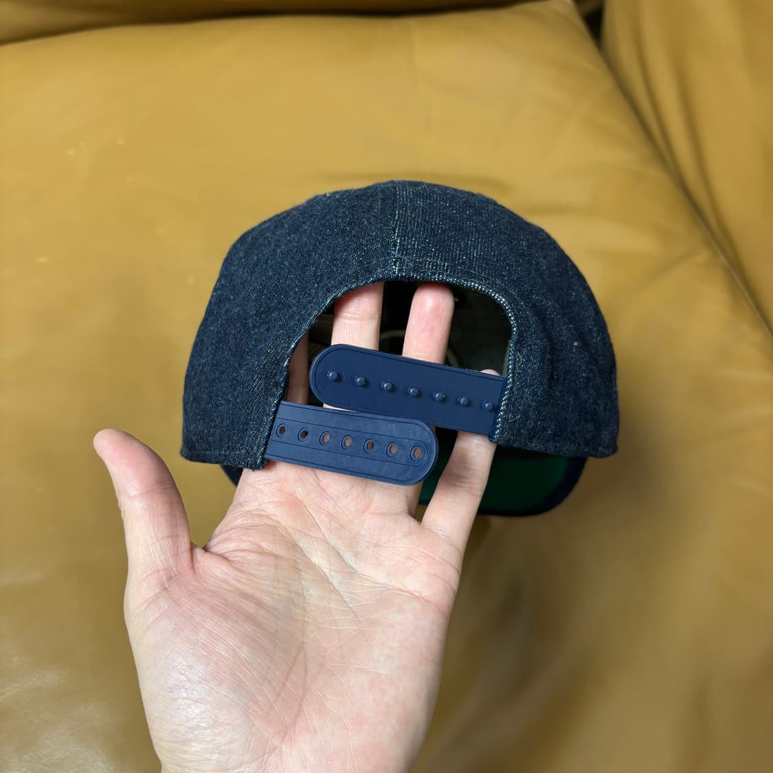 RRL 더블알엘 랄프로렌 폴로 6패널 볼캡 모자 워시드 데님 상품이미지7