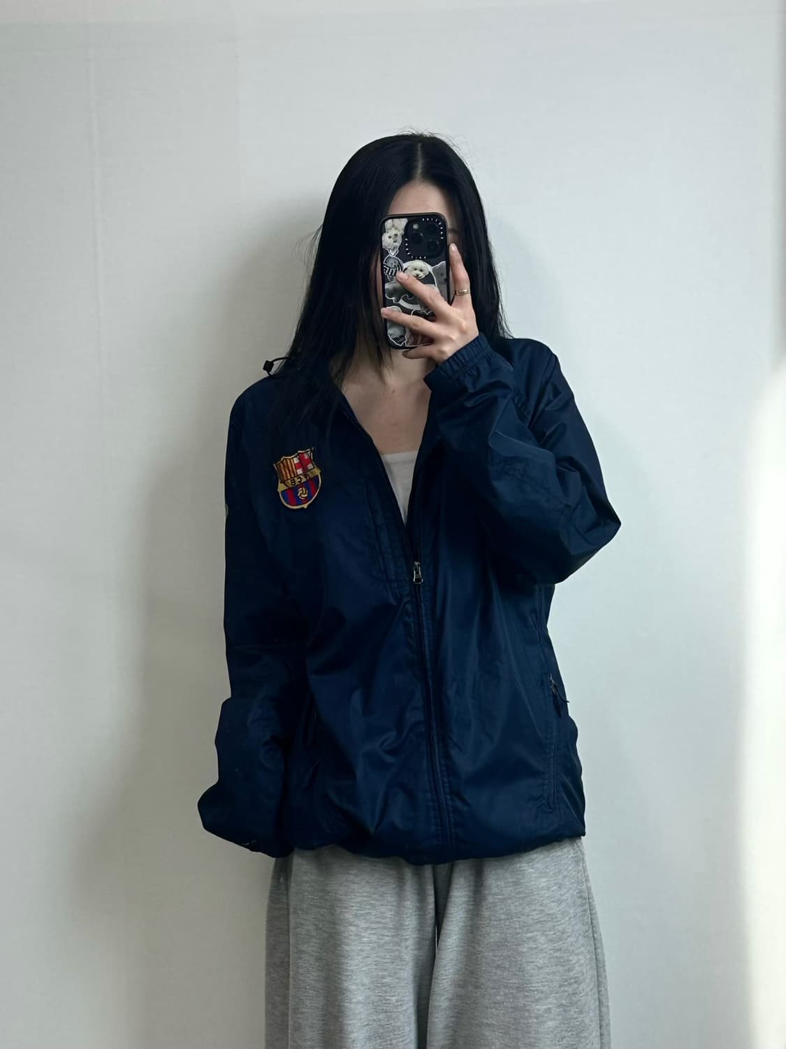 나이키 바르셀로나 네이비 바람막이 자켓  상품이미지1