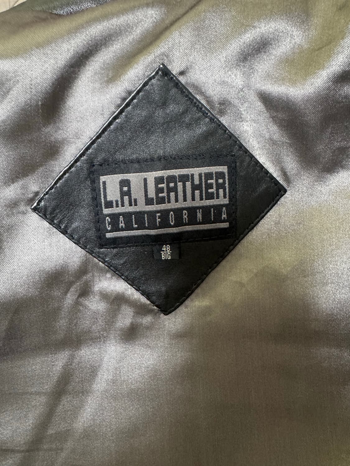 LA leather 가죽 빅사이즈 블레이저 상품이미지2