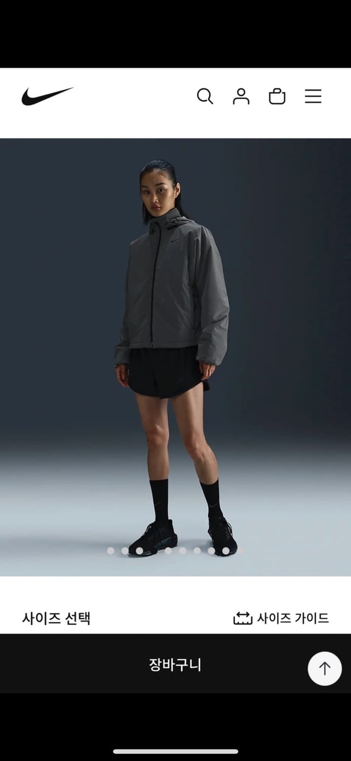 나이키 여성 써마핏 반사 러닝 패딩 재킷 M 상품이미지2