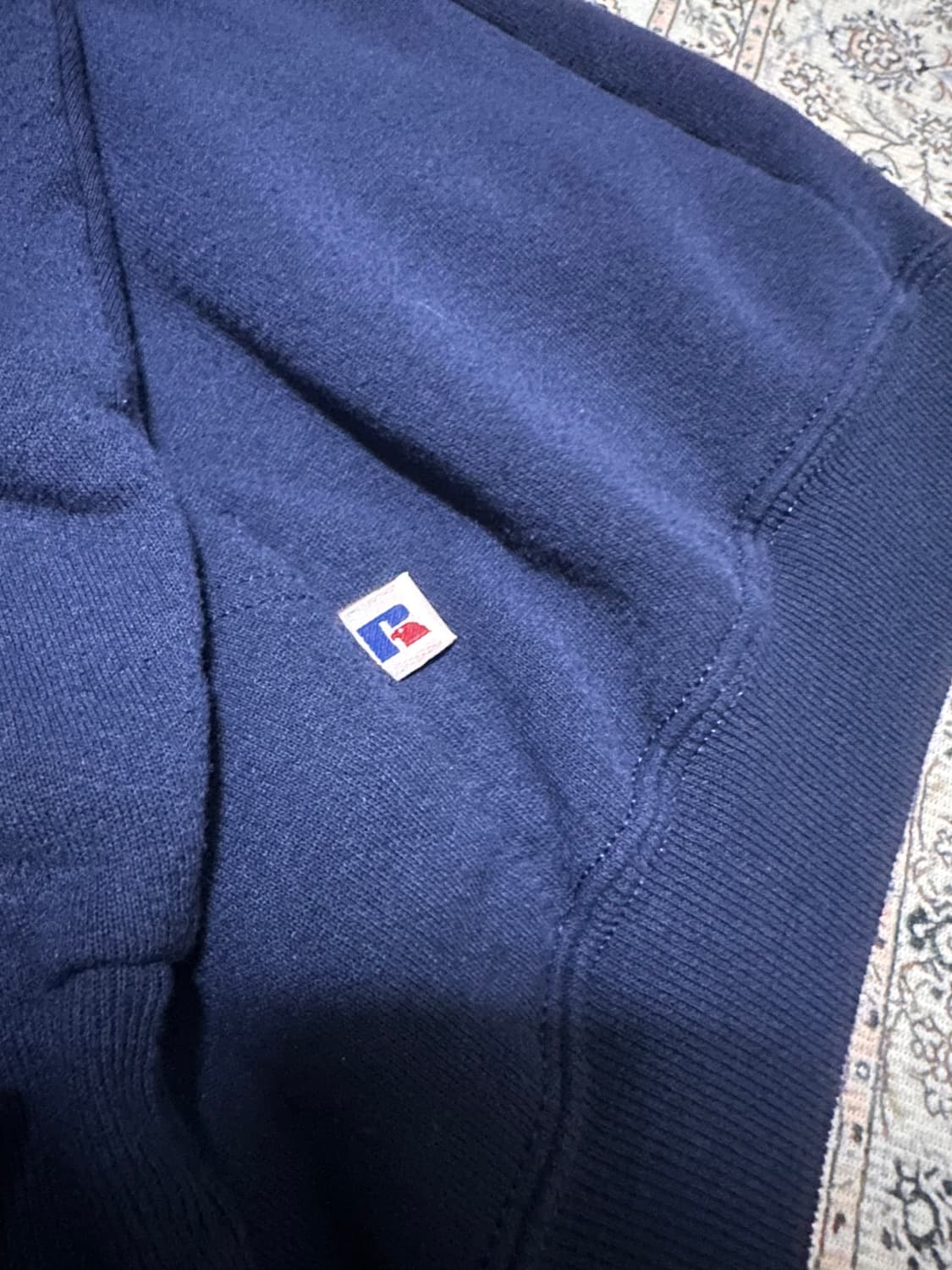 90s 러셀 후드집업 네이비 XXL 상품이미지4