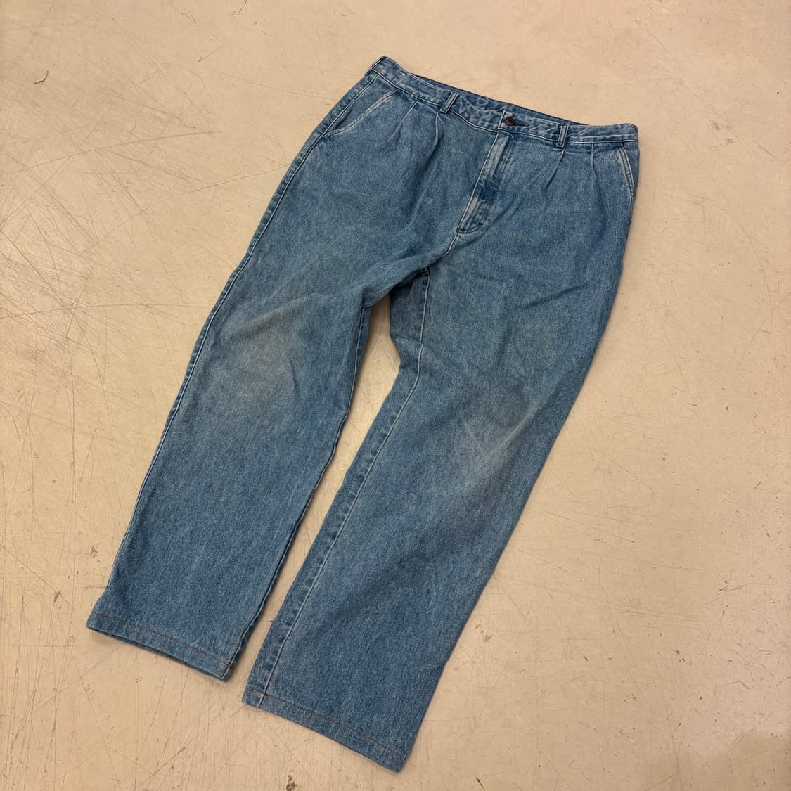 Lee 90s 스트레이트 핏 연청 데님 팬츠 상품이미지3