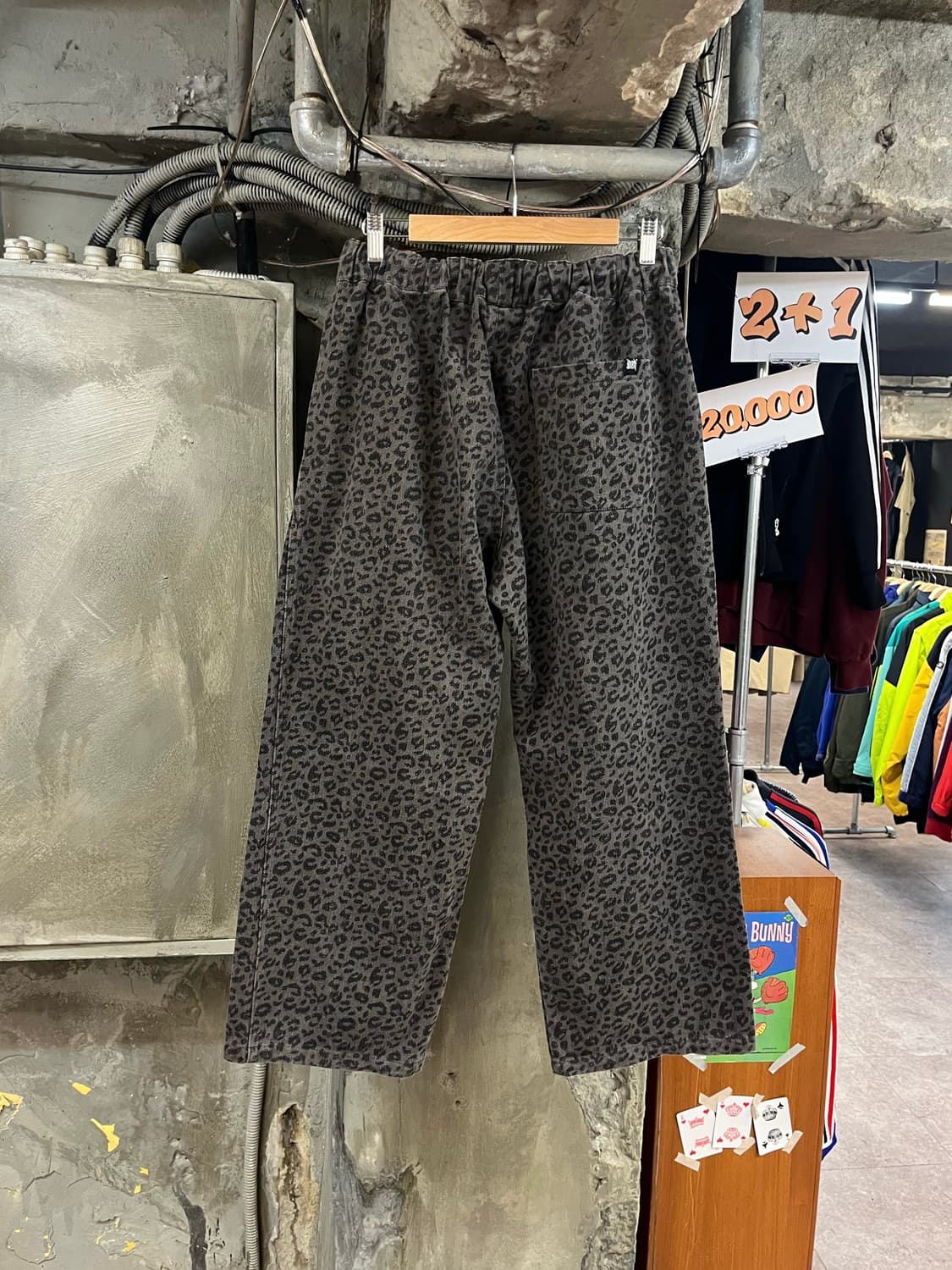 브라운브레스 레오파드 밴딩 팬츠 차콜 XL #csz3638 상품이미지2