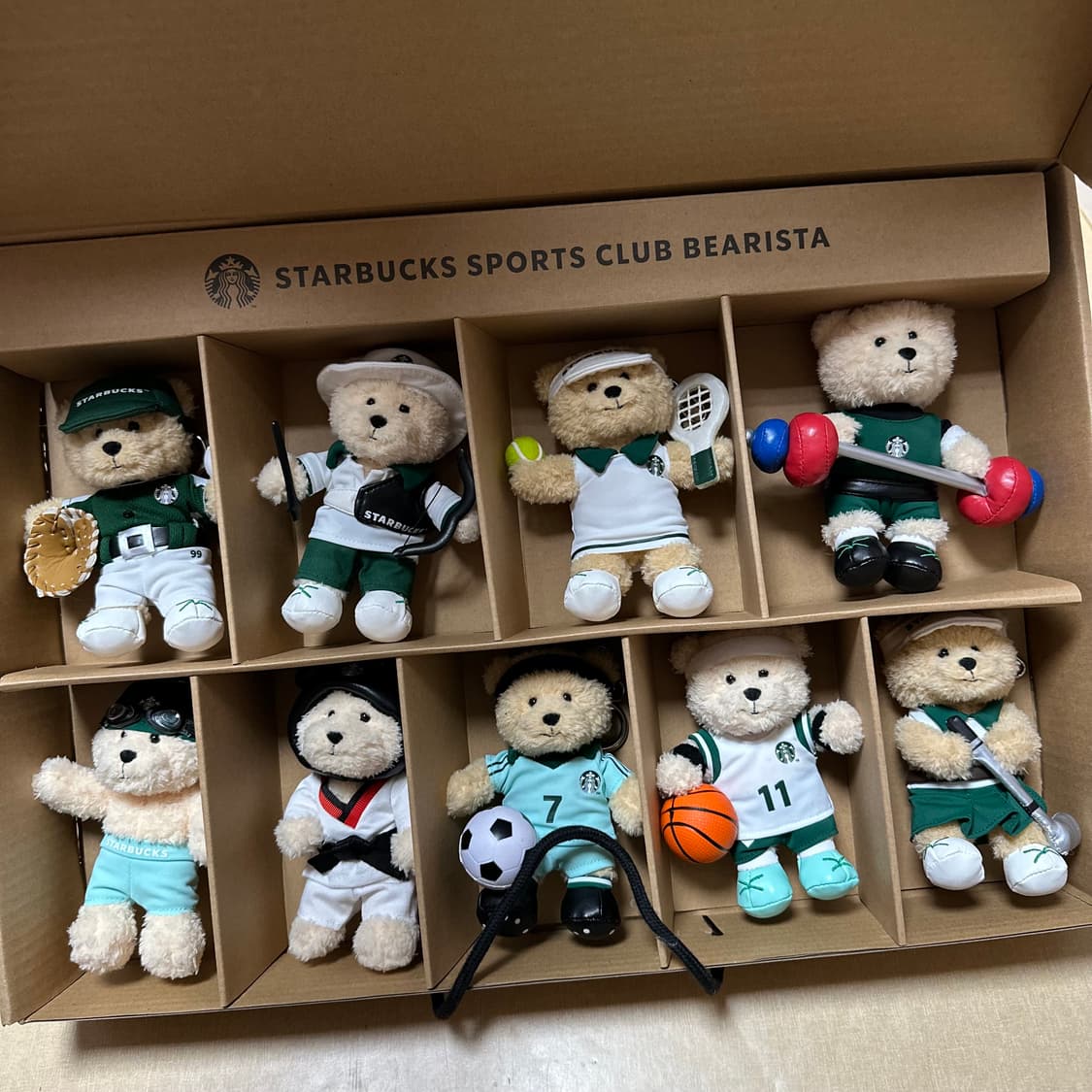 스타벅스 스포츠클럽 베어리스타 키체인 세트 1, 2 상품이미지5