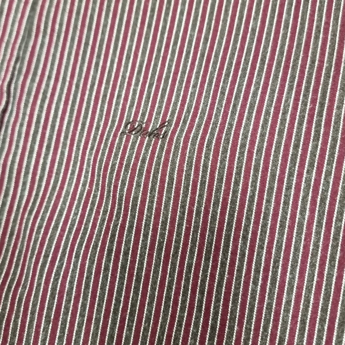 90s 닥스 와인 스트라이프 긴팔 셔츠(100) 상품이미지2