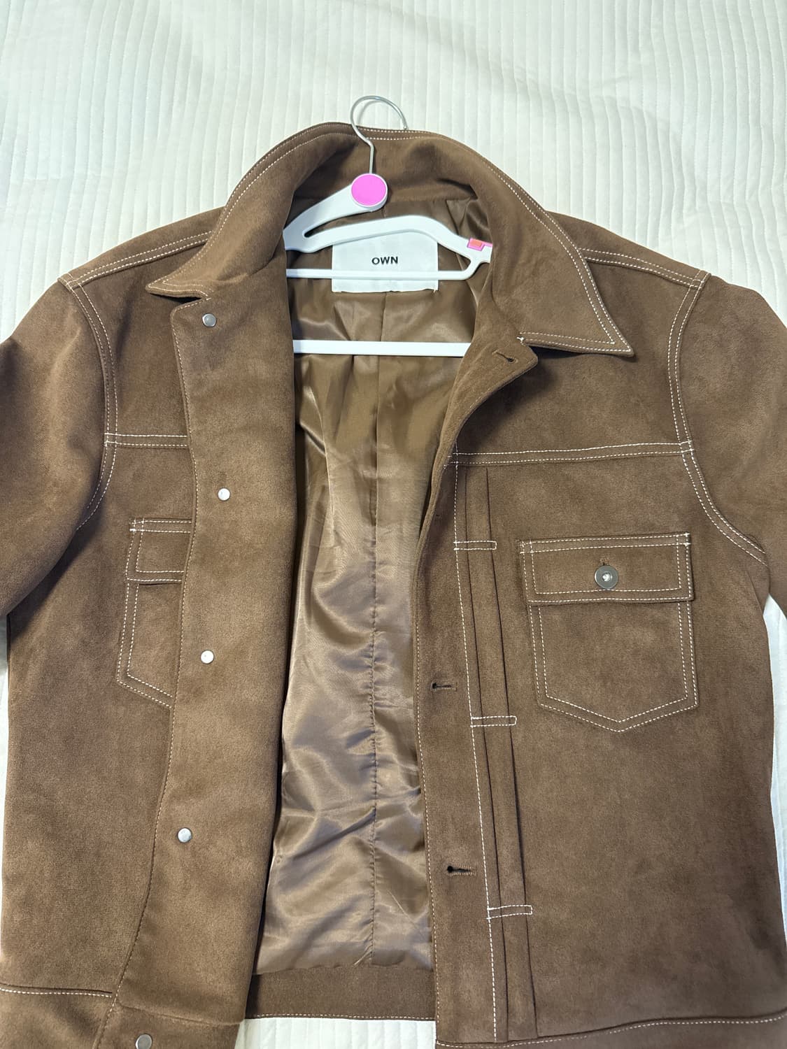 “OWN 스웨이드 자켓 새상품급 / 미착용 / 가을 자켓” 상품이미지3